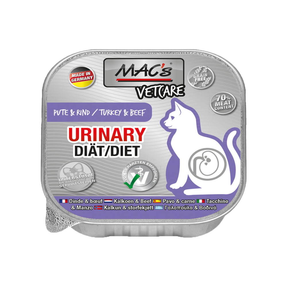 Macs Katt Vetcare - Urinary - Turkey & Beef 16x100g