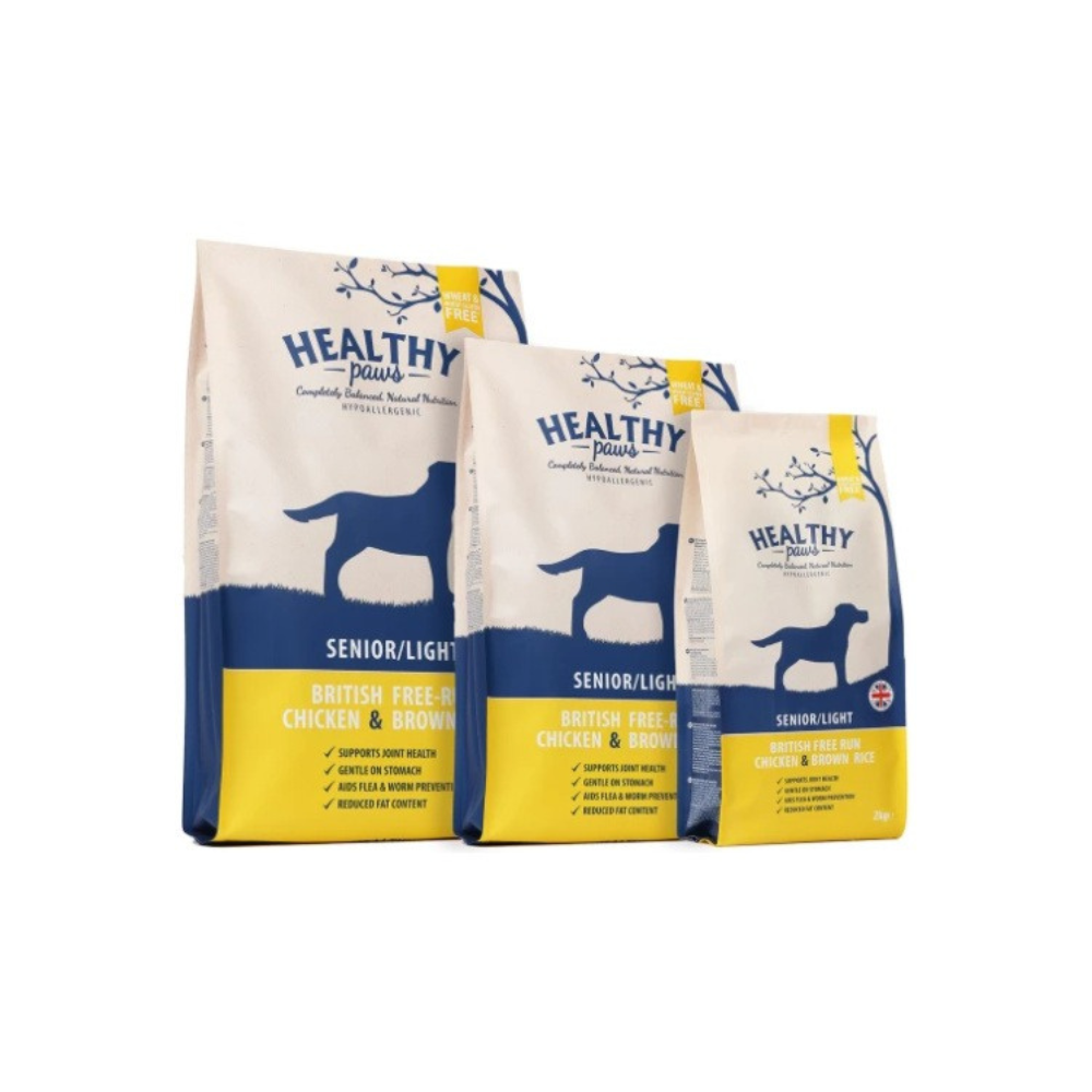 Healthy Paws - British free-run chicken and brown rice senior/light