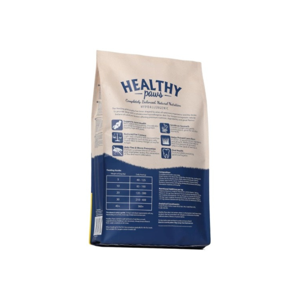 Healthy Paws - British free-run chicken and brown rice senior/light